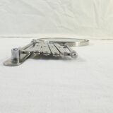 Vintage metal accordion wall mirror