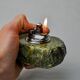 Green alabaster lighter by Romano Bianchi, Italy, 1970