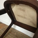 Pair of Baumann canne gondole chairs