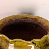 Glazed earthenware planter