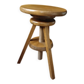 Tabouret d'atelier, à vis vintage