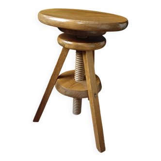 Vintage screw workshop stool