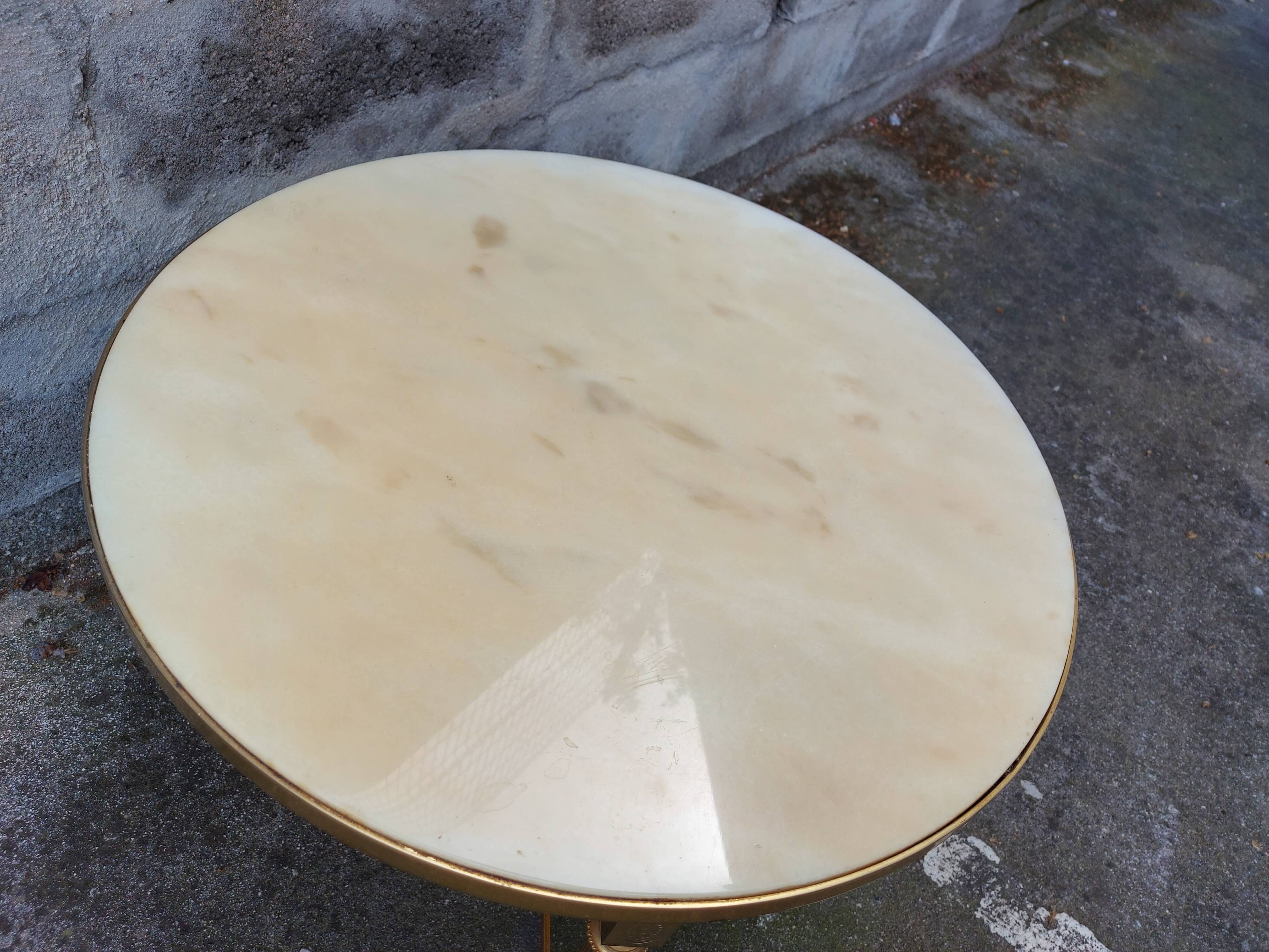 Vintage gold brass coffee table