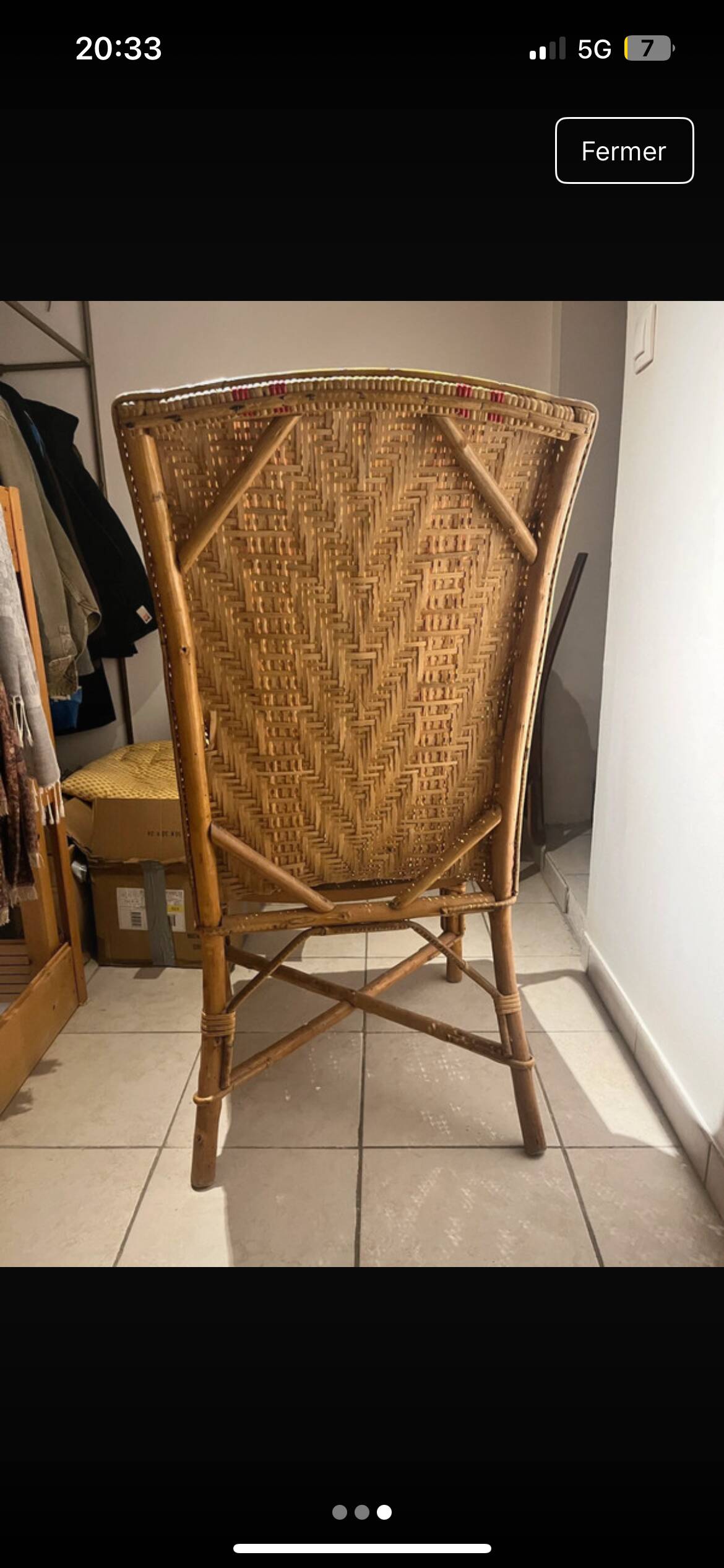Authentic Parisian Bistro Chair – Maison Drucker/Gatti – Rattan and T