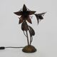 Magnificent floral and foliage lamp, Art Deco style, 1980s