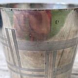 Art Deco silver-plated glass cup