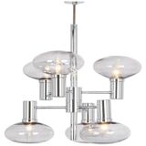 Lustre Sputnik Chrome by Doria, Germany, 1960s