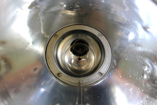 Suspension grand luminaire industriel vintage