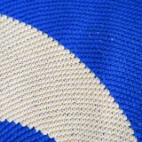 Tapis contemporain ora tressé en coton (77cm), édition unique