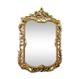 Miroir en bois en hêtre doré