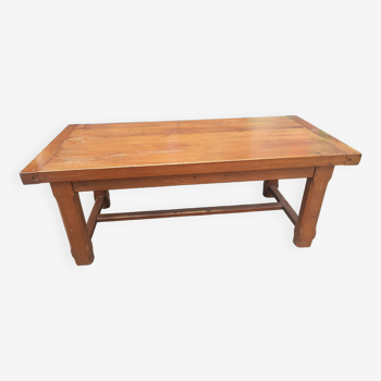 Solid oak farmhouse table full top