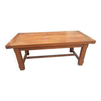 Solid oak farmhouse table full top