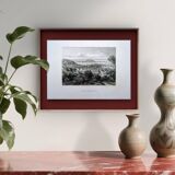 San Francisco, USA, Vintage engraving, 1856. Original.