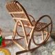 Rocking chair enfant en rotin vintage