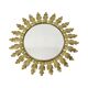 Mid Century Copper Plated Metal Sun Mirror Deknudt Convex 50cm