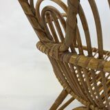 Rattan armchair by Rohe Noordwolde, 1960