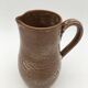 Enameled stoneware pitcher signed Roger Jacques, Stoneware from Puisaye, Nièvre - 1960s