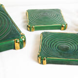 Underside and underside of bottles, art deco, vintage