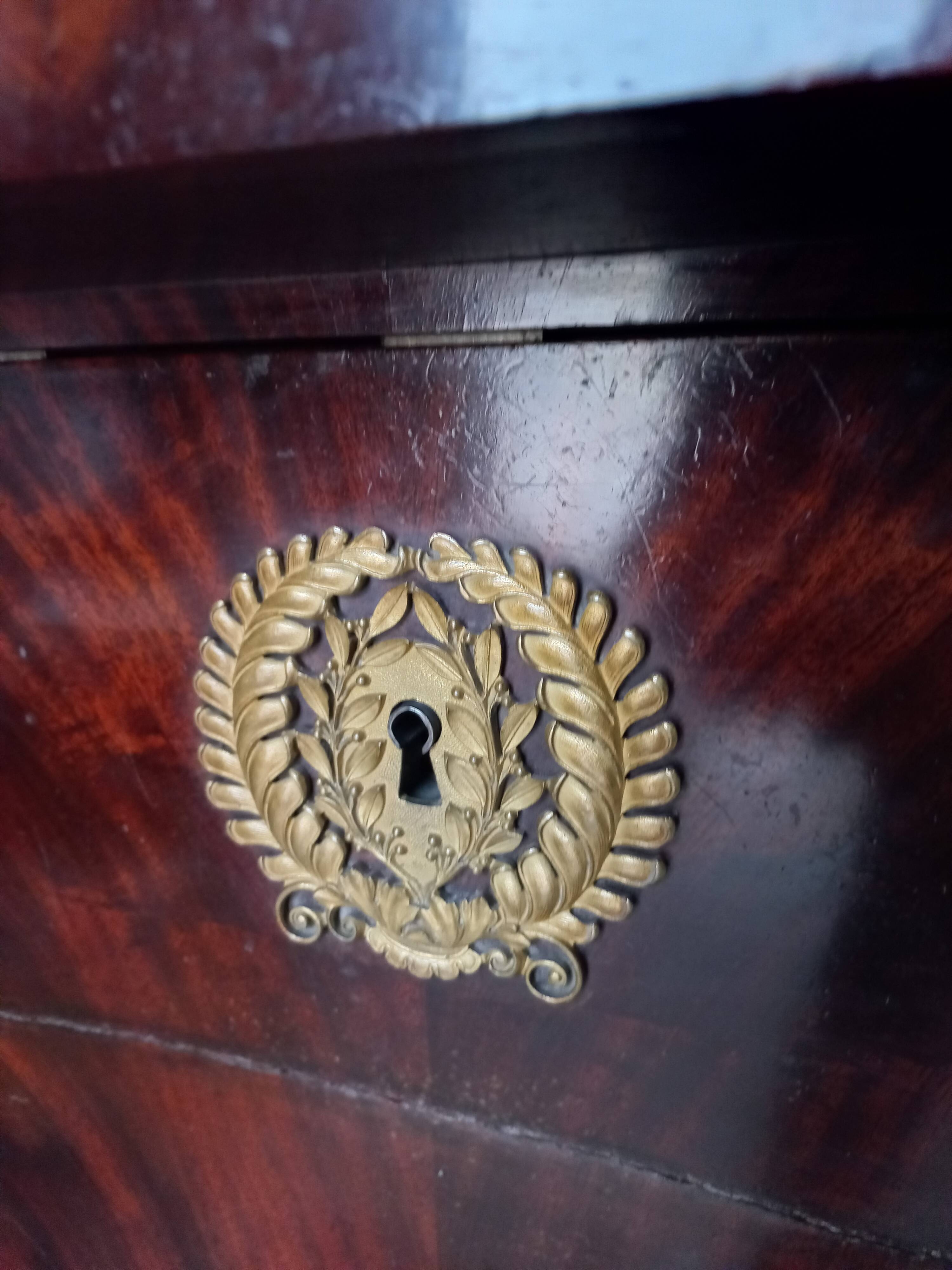 Empire Period Corinthian Bronze Secretary