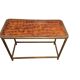 Table Basse Hollywood Regency Mid-Century avec Plateau Amovible en Bakélite et Cadre en Laiton, France, 196