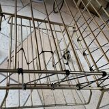 Coffee table with vinyl magazine holder 1960s