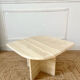 Travertine coffee table