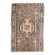 Brown & Beige Tribal Turkish Kilim Rug 132x200Cm SK 35210