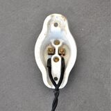 Oval porcelain hook to plug into socket