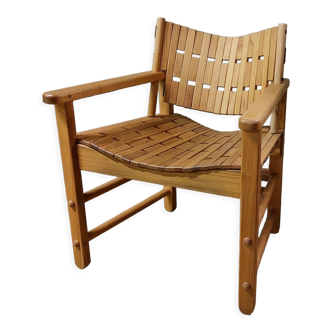 Fan armchair in Scandinavian style locust