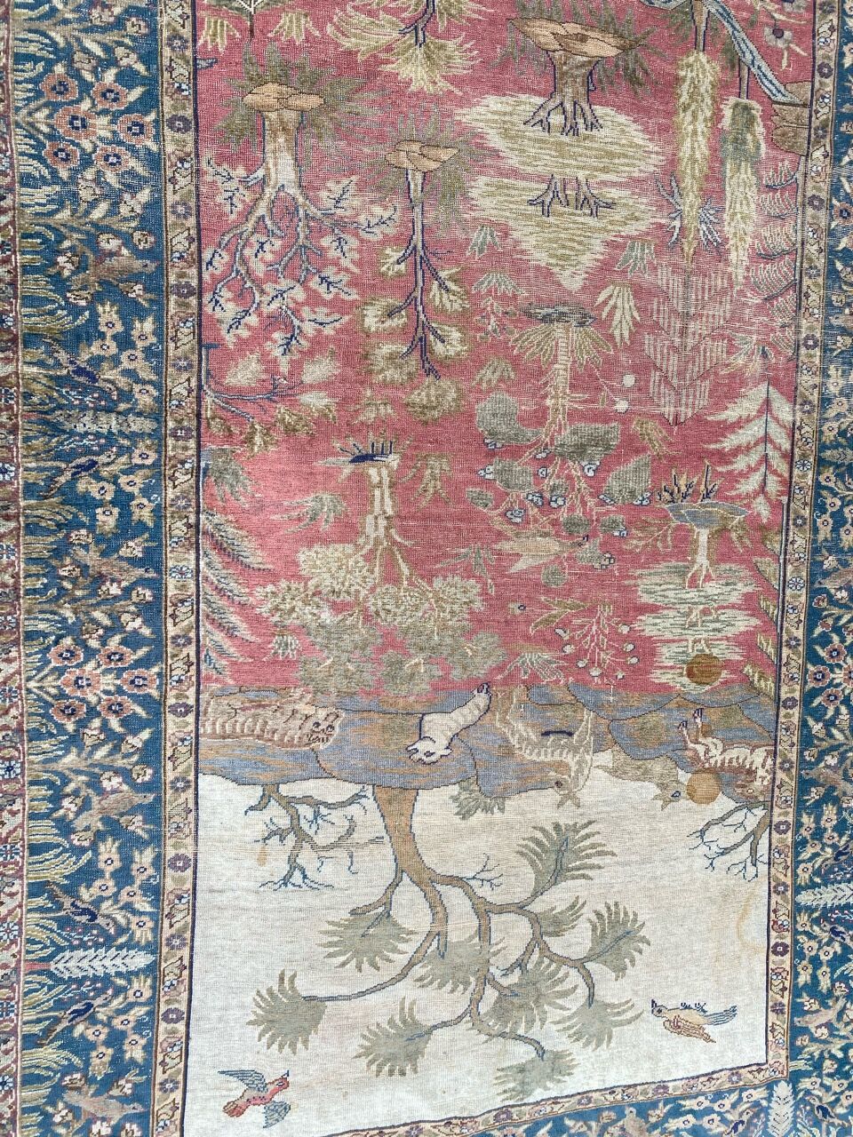 Old Turkish carpet Cesareh handmade 114x176 cm