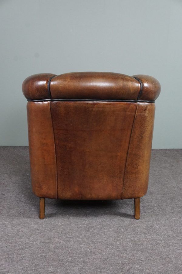 Club armchair in sheepskin