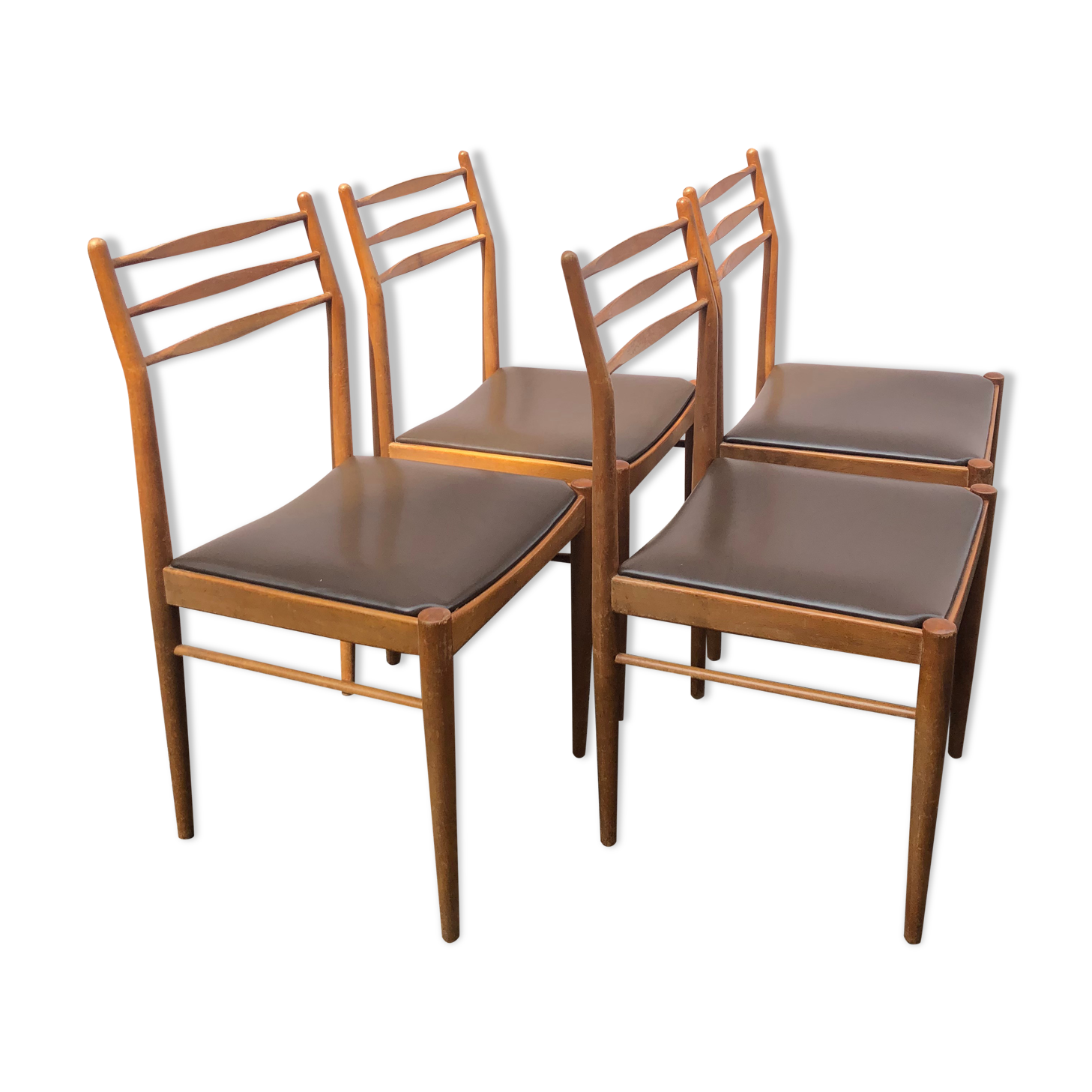 Série de 4 chaises scandinaves