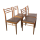 Série de 4 chaises scandinaves