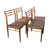 Series of 4 scandinavian chairs