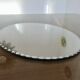 Old oval mirror, beveled, art deco, to put down, 40s 50s