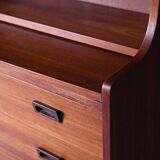 Danish teak 1950s bookcase with drawers