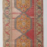 3x9 Red Classic Vintage Persian Runner Rug, 104x280Cm