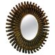 Golden iron star-shaped mirror, mid-1900s.