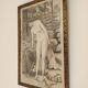 Fusain Femme nue estampe encadrée