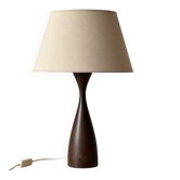 Scandinavian turned wood lamp