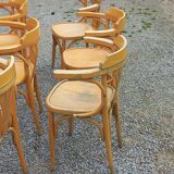 Set of 8 bistro chairs from the 50s/60