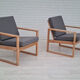 1970s, danish armchair, reupholstered, furniture wool, beech wood