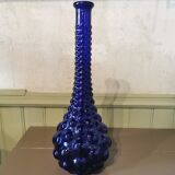 Midnight blue vintage bubble carafe