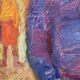 A.Eres Vintage Original Oil on canvas Painting, Expessionist, Signed 1976