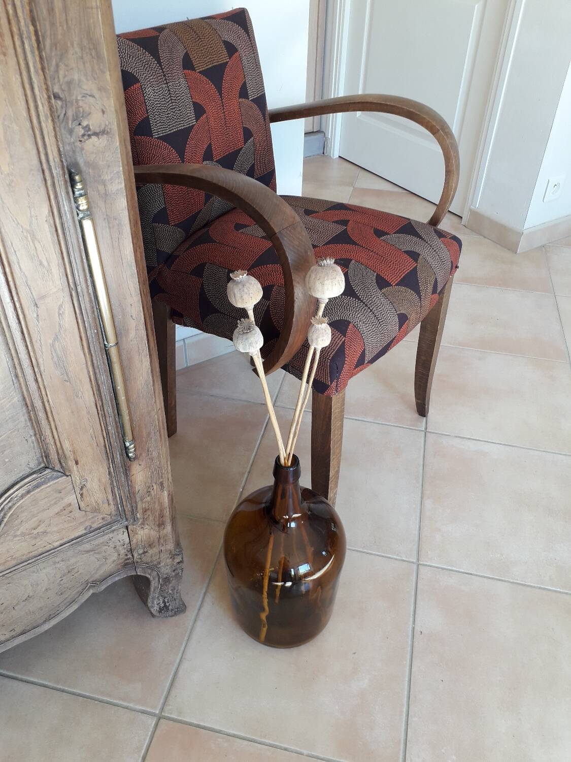 Dame-Jeanne en verre ambré