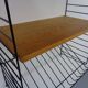 Swedish wall unit in ash and metal by Kajsa & Nils Nisse Strinning for String, 1950s