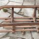 Old vintage wooden sled