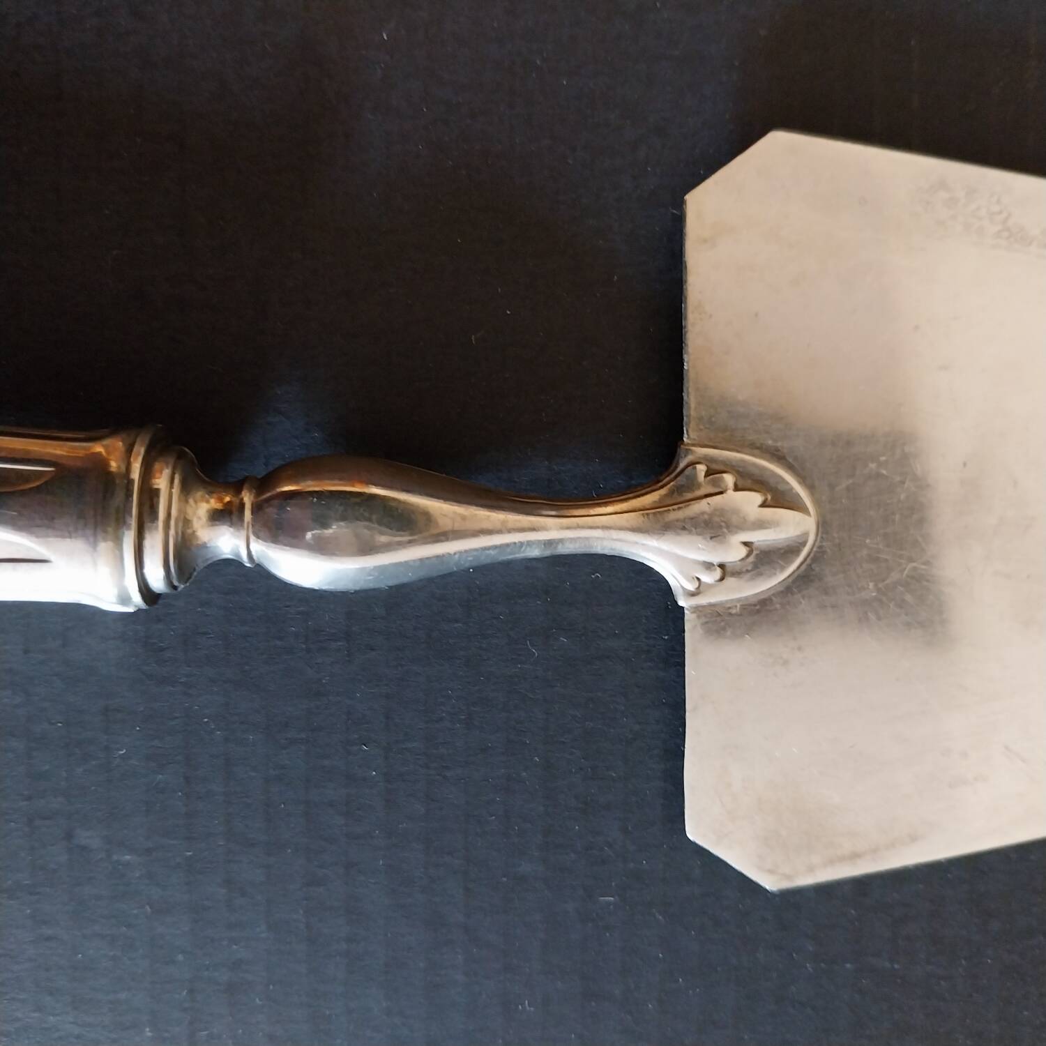Antique silver-plated pie server