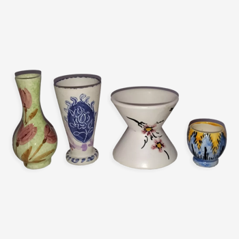 4 vases céramique de Vallauris
