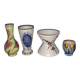 4 ceramic vases from Vallauris